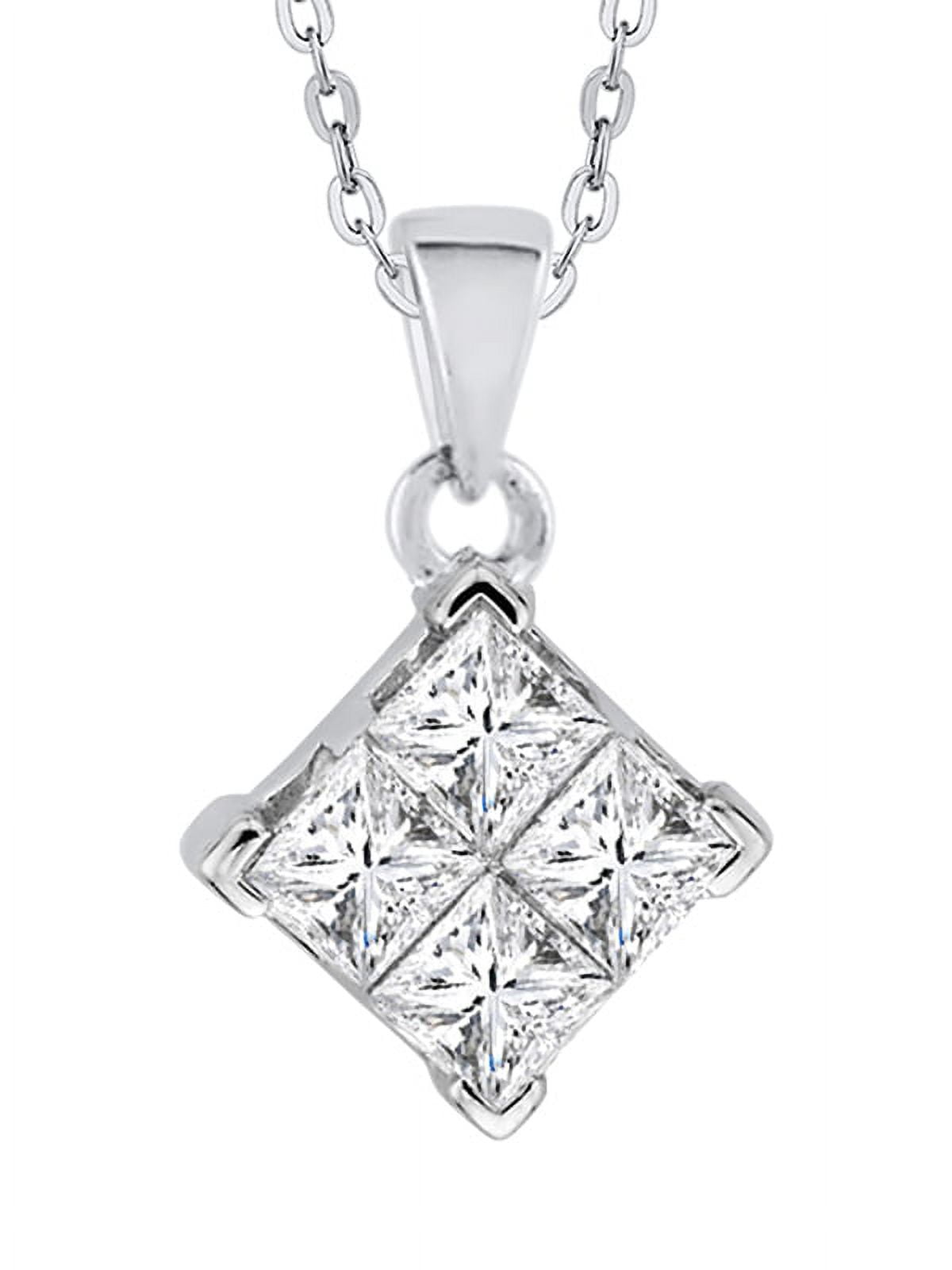 Diamond Pendant Princess Cut Diamond – LeJean`s Fine Jewelers